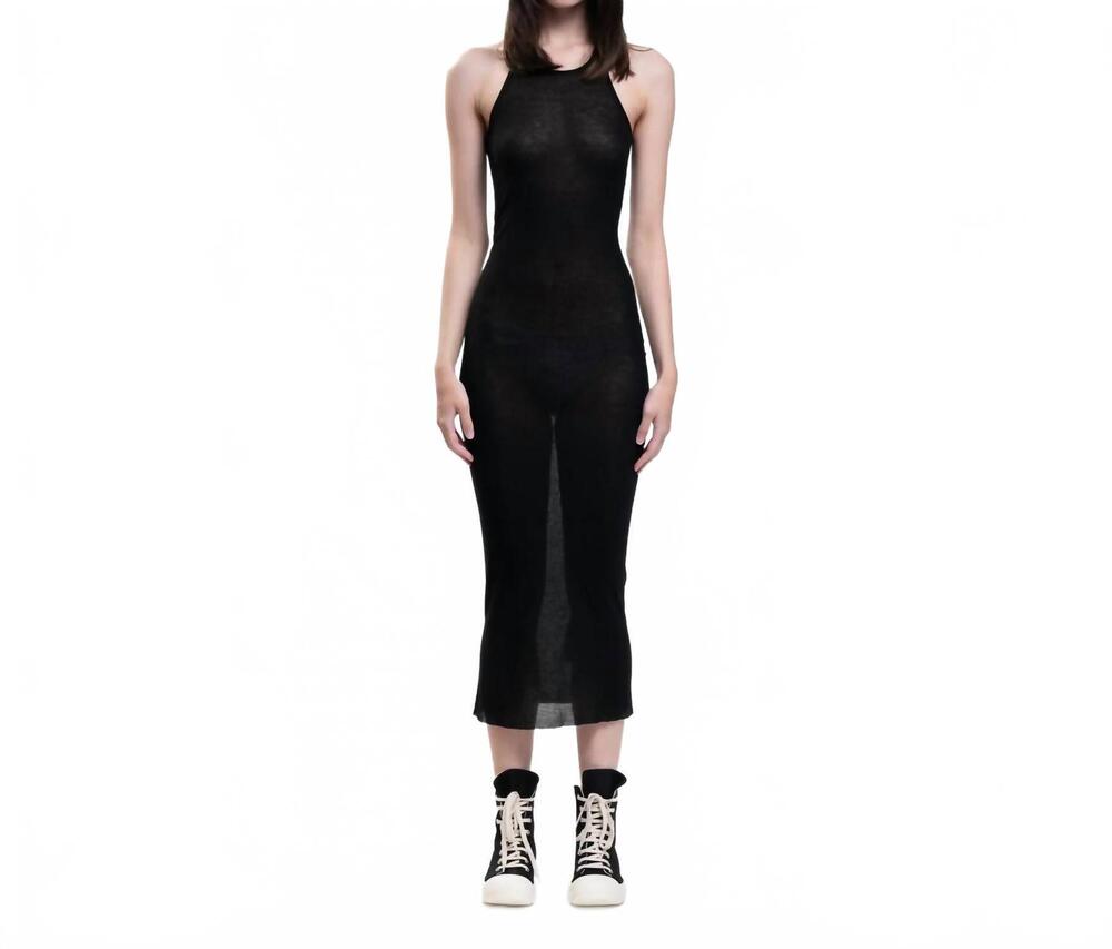NEW RICK OWENS tank dress in black